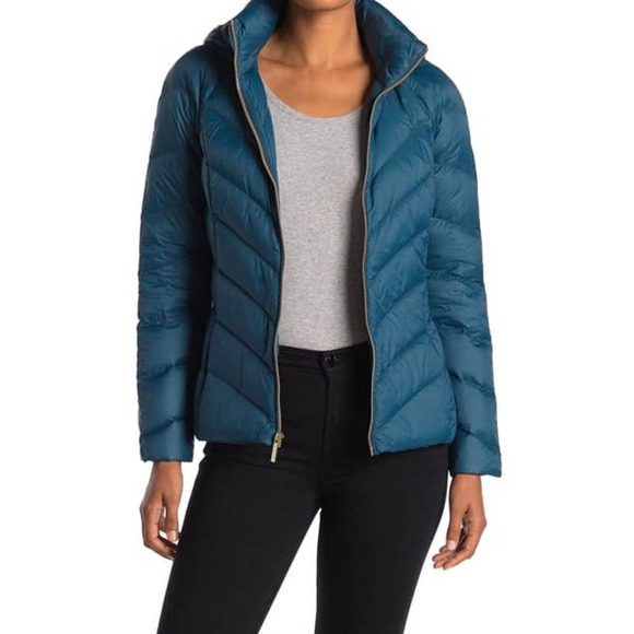 short packable down jacket